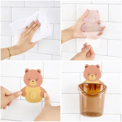 Cute Bear Toothbrush Holder 1 Pc